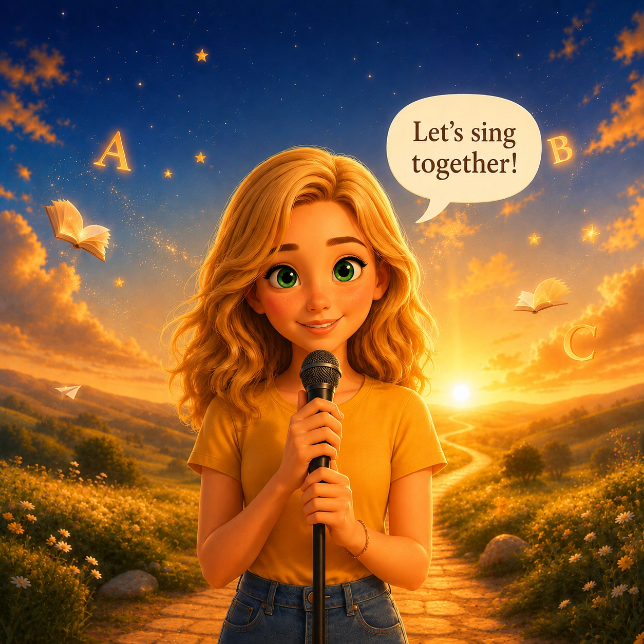 Ella says let's sing together